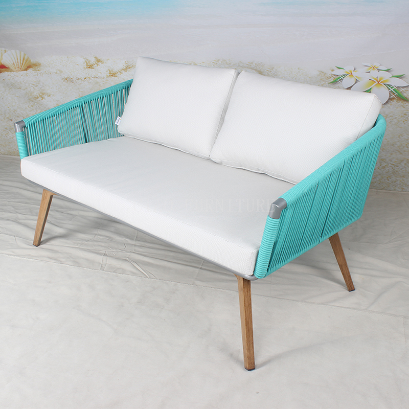 Patio blau einfaches Outdoor-Sofa