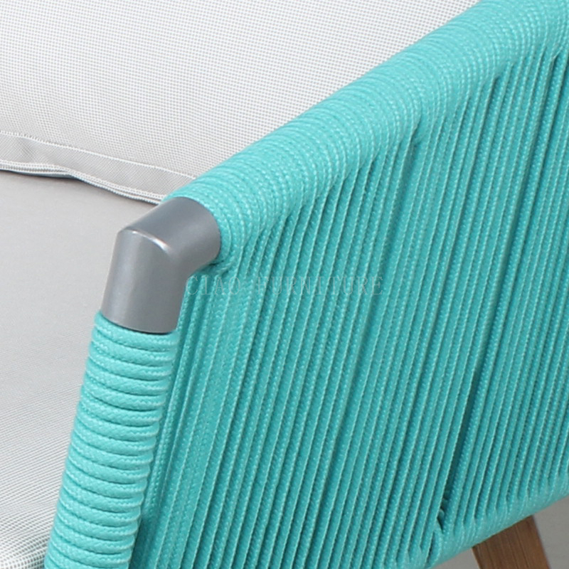 Patio blau einfaches Outdoor-Sofa